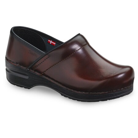 Sanita Women's Closed Back Clog, Cabrio leather Upper, Polyurethane Outsole, Brown, Size 9.5-10 M 457806W-003-41